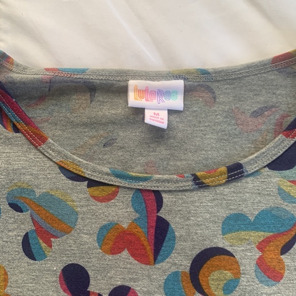 LuLaRoe Grey Mickey T-shirt, Size M - Picture 3 of 3